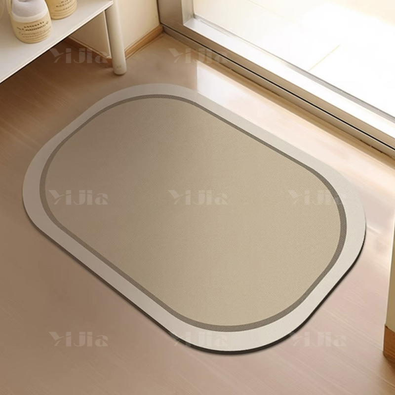 翌嘉YJ40802075 硅藻泥防滑地垫卫生间吸水防滑垫速干脚垫高清大图