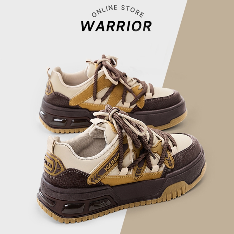 回力(Warrior)女鞋美拉德板鞋夏季鞋子女休闲运动厚底小白鞋女