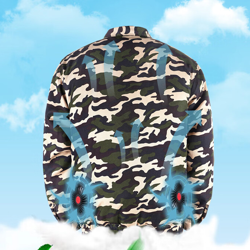 燕舞BD2EF1123201R2F降温服夏季降温空调服 (5万电池+1套12v风扇配件 S-7XL(计价单位:件)迷彩色高清大图