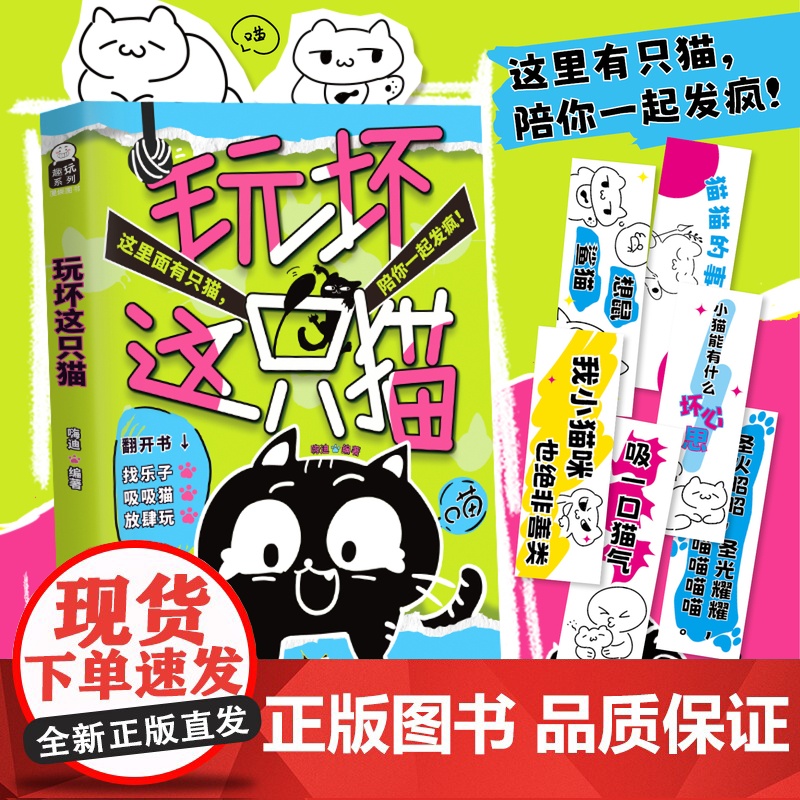 西西弗书店 玩坏这只猫趣玩类搞怪创意书籍 集合手工、生活、DIY等各种形式 100种云养猫也可以玩起来的创意玩法高清大图