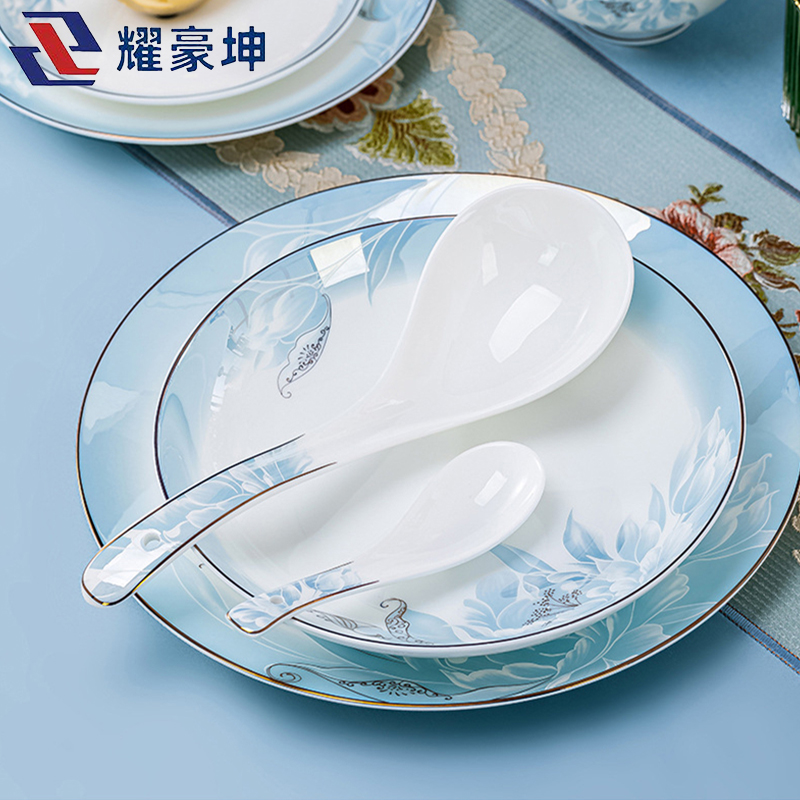 耀豪坤 骨瓷餐具套装18件套YHLQ-18E/套高清大图