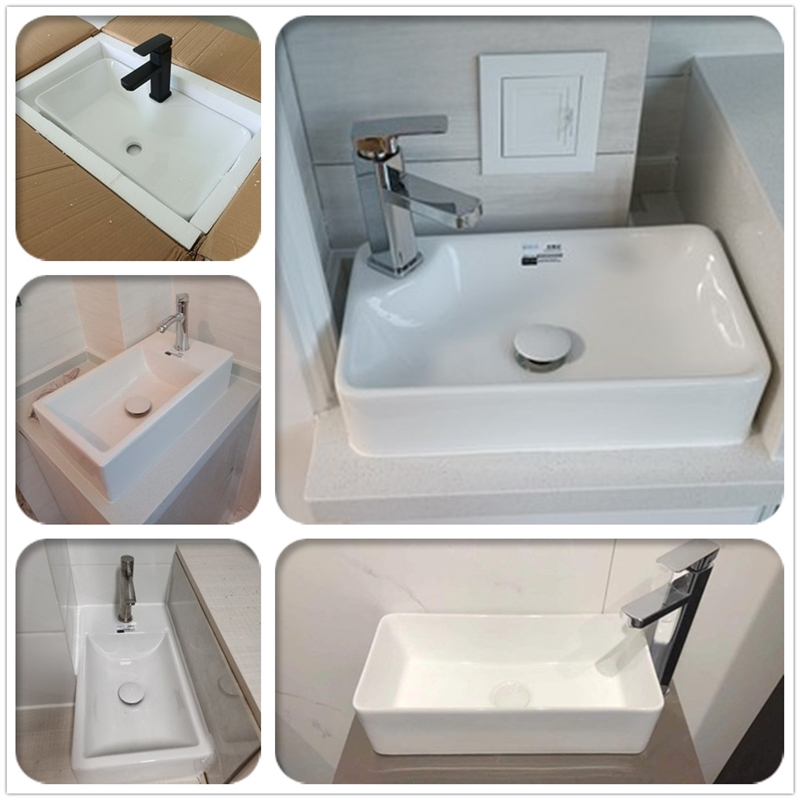 台上盆小尺寸纳丽雅(naliya)家用迷你卫生间洗手盆小户型阳台面盆陶瓷