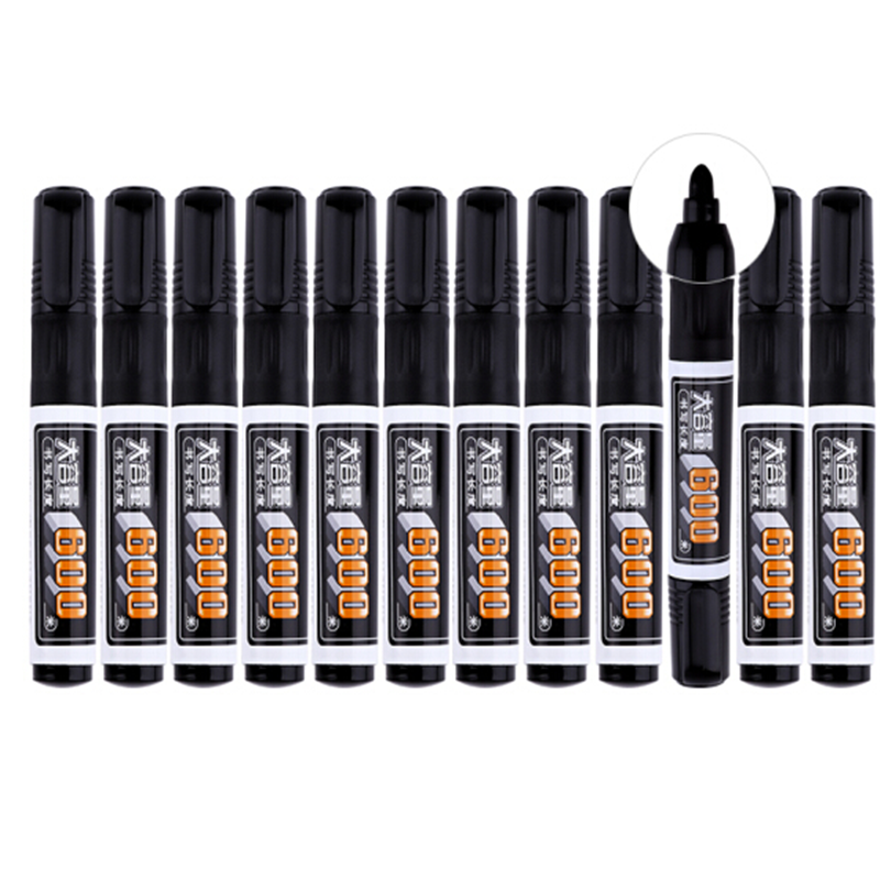 宝克baokemp270粗头油性速干记号笔大头笔12支盒