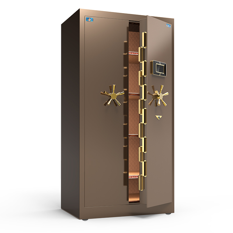 虎牌保险柜财会办公15米18米大型对开门双门入墙全钢可移动金库保险柜