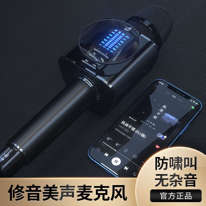 屁颠虫(Hifier)无线话筒音响一体麦克风全民K歌手机抖音直播声卡套装儿童电视家庭KTV唱歌U段接户外音箱G20直播版