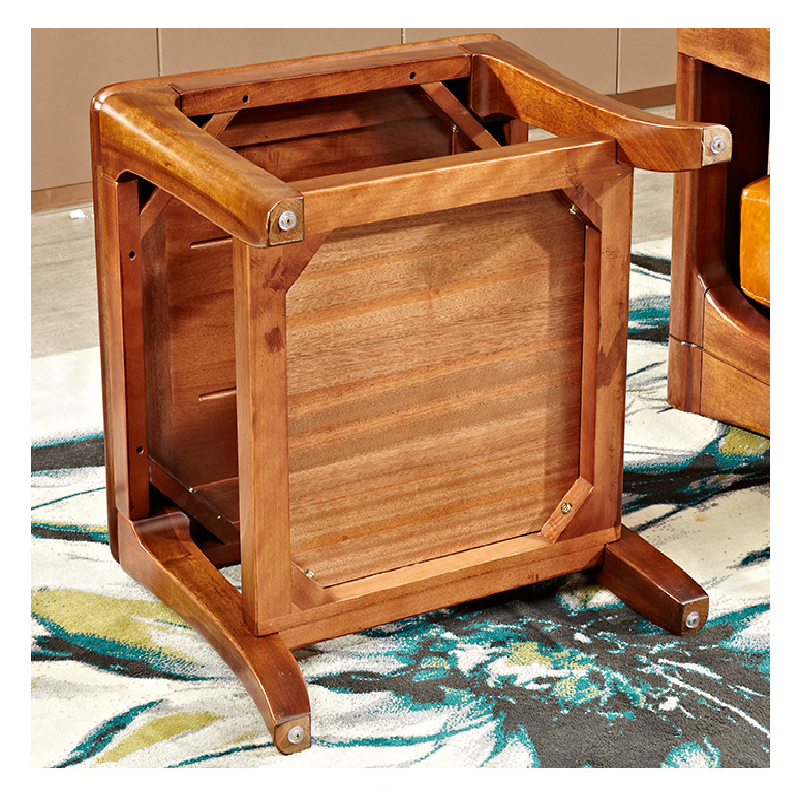 定制简约方茶几600*600*430MM 胡桃木色 DG