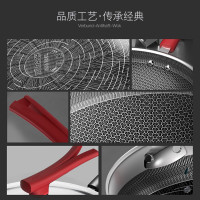康巴赫鸿运当头双面屏炒锅不粘锅32cm 316L不锈钢平底锅少油烟蜂窝炒锅电磁炉明火灶通用