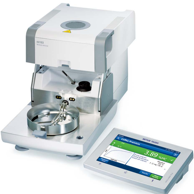 梅特勒托利多 卤素水分测定仪 HS153 配备RS-P26型号打印机高清大图