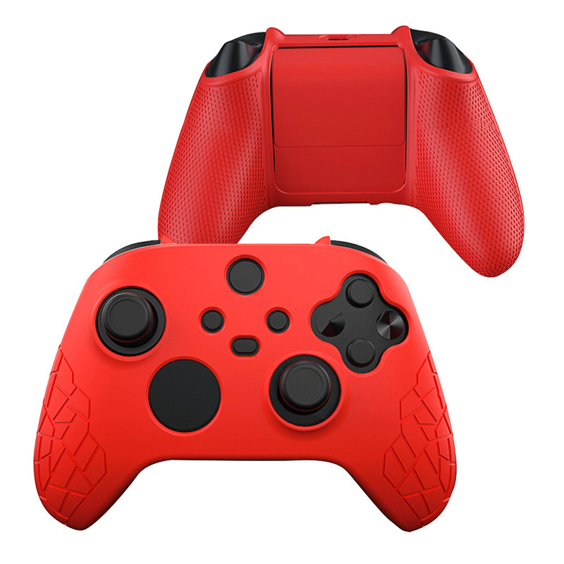 鑫喆微软xbox手柄保护套xboxones手柄套series S/X硅胶套xsx软胶套xss控制器防滑透明硅胶防尘套配件