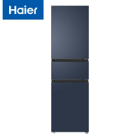 海尔（Haier）218升三门冰箱 风冷无霜 BCD-218WGHC3R9B9 星石蓝