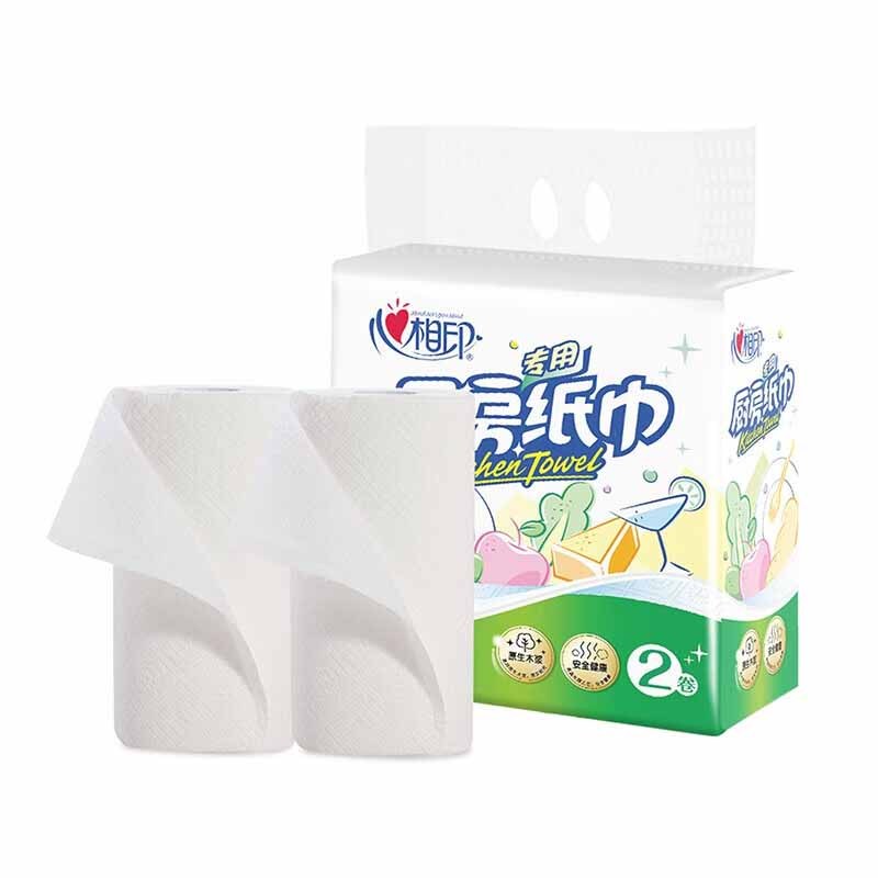 心相印卷纸厨房用纸吸油纸巾食品接触级75节*8卷KT102