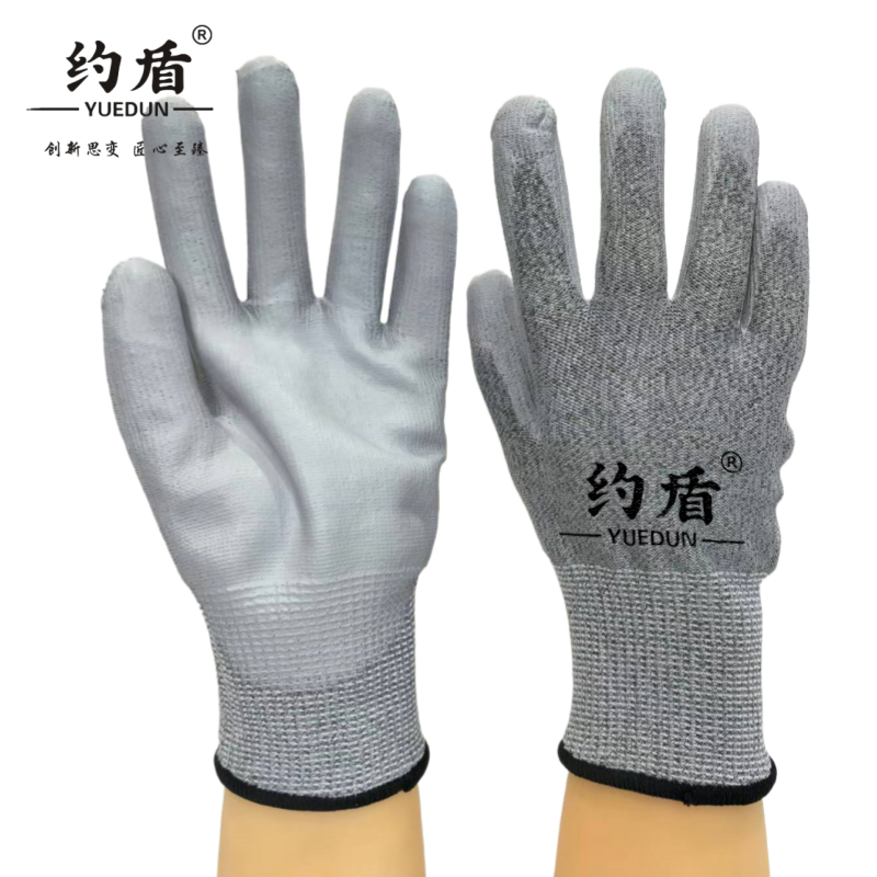 约盾 PU浸胶防划防切割手套 HPEL13004/双高清大图