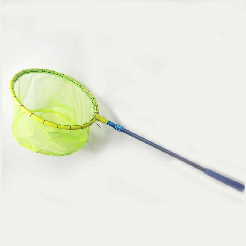 儿童鱼网小抄网短节碳素抄网杆伸缩抄网捞鱼网兜抓虾捉蝌蚪捕蝴蝶