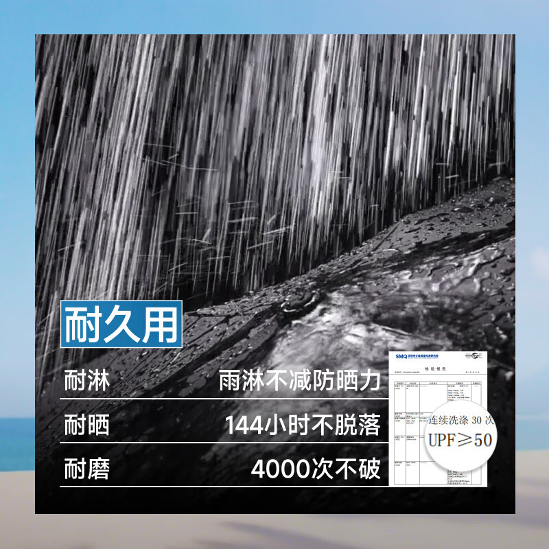 蕉下(beneunder)防紫外线遮阳伞三折倍护黑胶晴雨伞防晒伞BM397雪酪蜜桃高清大图