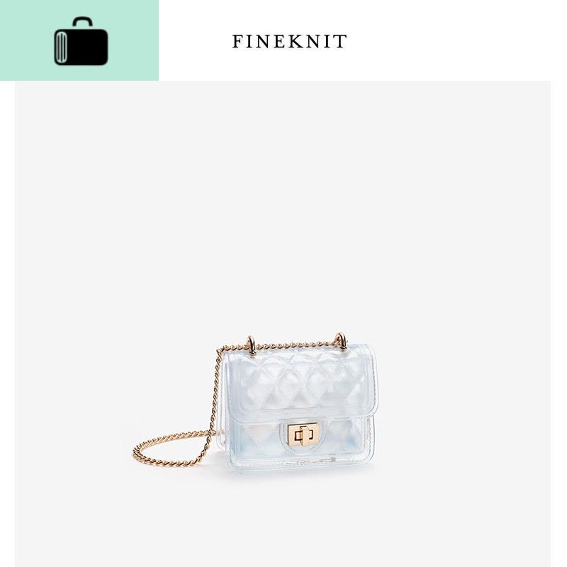 果冻包包夏天2020新款女包菱格链条百搭单肩时尚斜挎包女NEW LAKE女斜挎包图片
