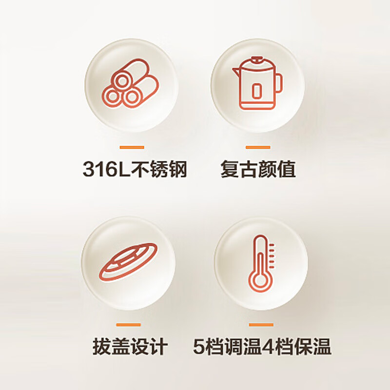 苏泊尔(SUPOR)1.5L侧显温度烧水壶 316L不锈钢 触控操作 5段调温保温恒温电热水壶电水壶 1.5L SW-1高清大图