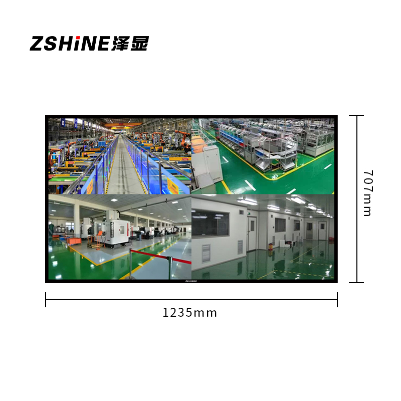 泽显 Zshine 55英寸液晶监控显示器 工业级4K高清监视器 安防视频监控屏 含壁挂支架LC-X55J高清大图