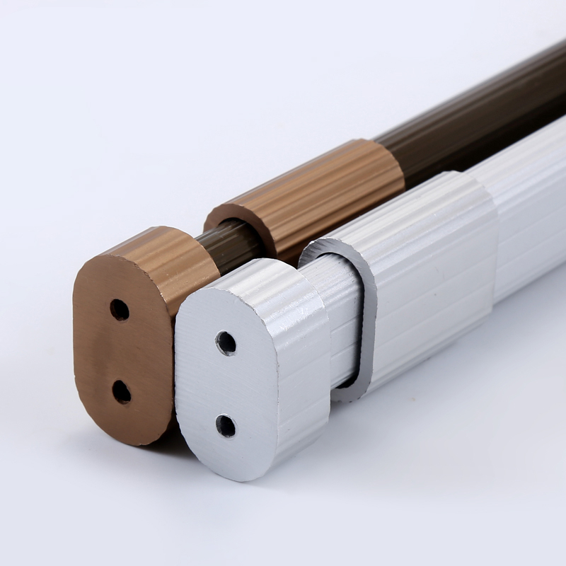 可调节伸缩杆不锈钢挂衣杆衣柜闪电客杆衣橱挂衣服加厚衣架杆晾衣杆铝