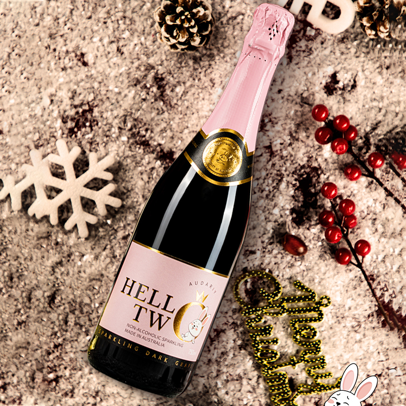 澳洲进口澳袋丽哈喽兔 甜红无醇起泡酒750 起泡酒