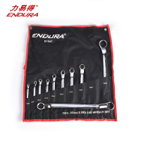 力易得(ENDURA)10件套全抛光双梅扳手 双头梅花扳手组套 E1547 1套