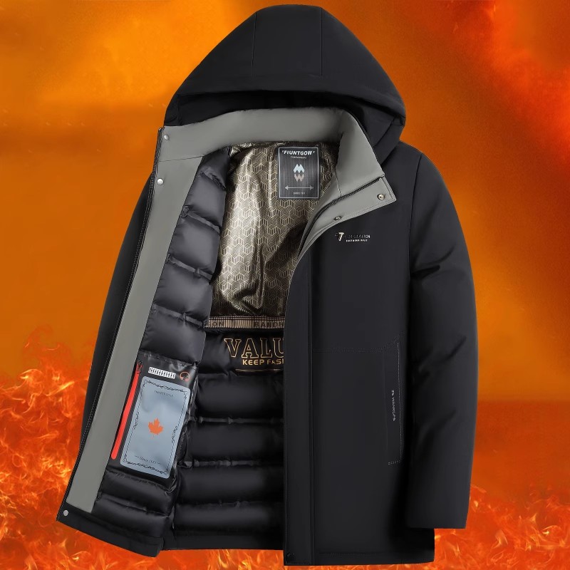 啄木鸟棉服男款冬季2025新款加绒加厚防寒棉袄休闲百搭棉衣外服服高清大图