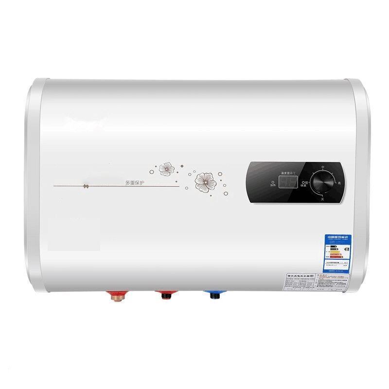 电热水器家用储水式纳丽雅卫生间淋浴速热扁桶圆桶40升506080_80升超博遥控配件出水断电