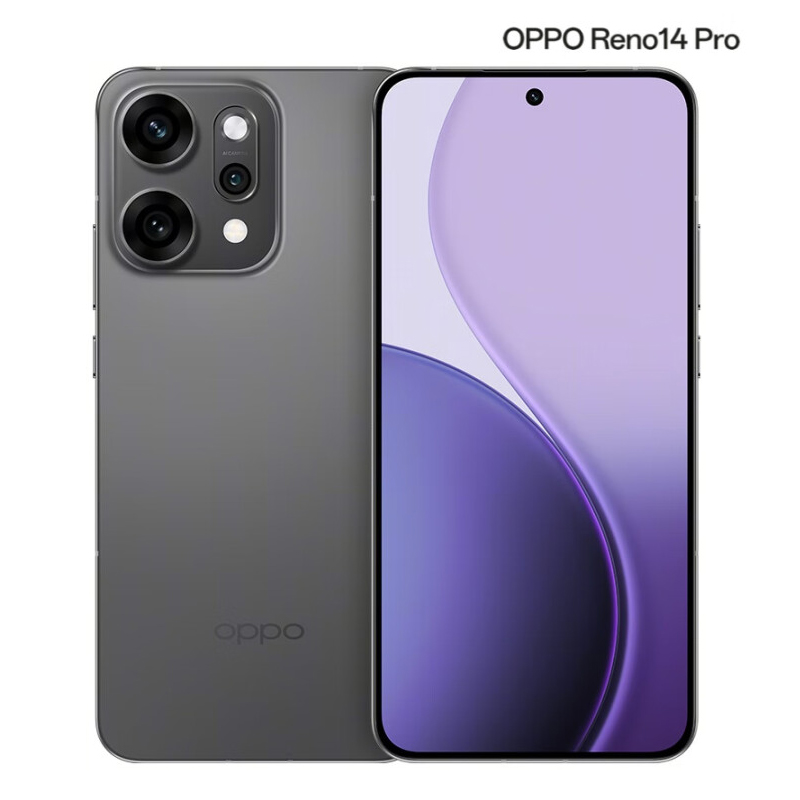 OPPO Reno14 Pro 16GB+1TB 礁石黑 天玑8450旗舰芯 5G智能 潜望式长焦 无线充电 防水防尘 NFC 红外遥控 AI手机高清大图