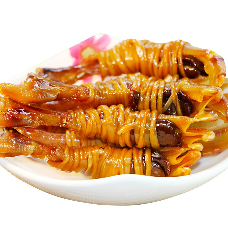鸭脚包 单肠单心腌鸭爪鸭翅腊鸭腊味美食 20只原味鸭脚包+20只鸭翅包