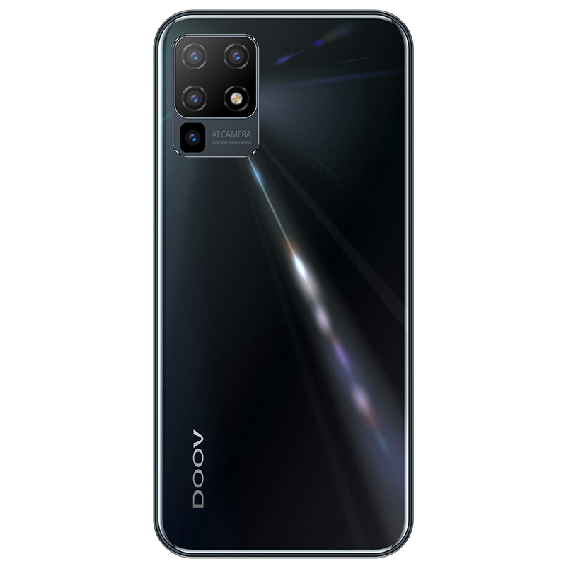 朵唯V50Pro 智能手机 幻彩玻璃机身5.7英寸水滴全面屏4G全网通游戏学生双卡双待 幻夜黑32GB高清大图