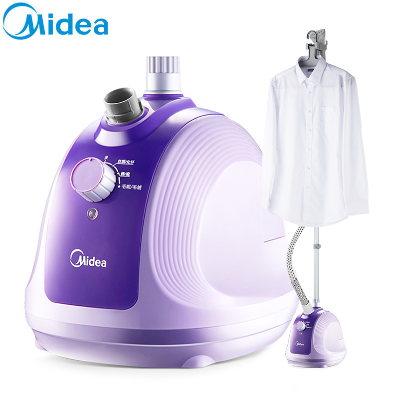 美的(Midea)挂烫机 YGJ15B6 3档1.5L水箱1500W 防干烧单杆立式蒸汽消毒熨烫机 家用迷你手持挂式熨斗