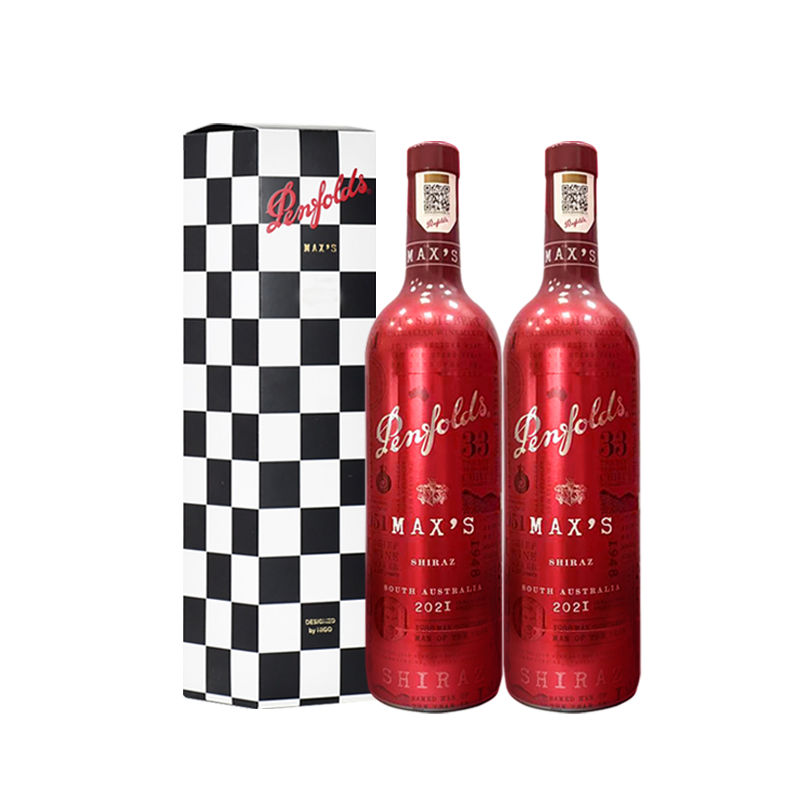 [国行正品]奔富麦克斯MAX’S设拉子干红葡萄酒澳洲原瓶进口红酒双支装礼盒装750ml*2瓶过节送礼高清大图