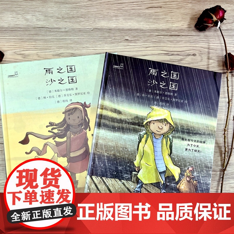 大眼睛童书绘本系列:雨之国 沙之国(正反书)高清大图