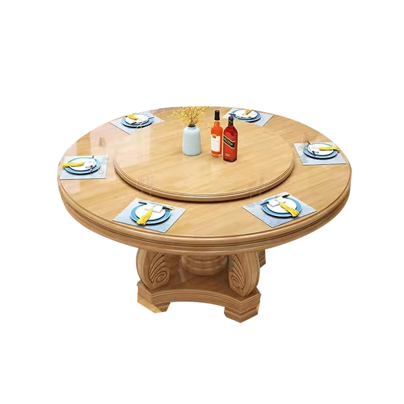 广亿隆饭桌实木餐台圆形餐桌椅定制 1.5米单桌WH-CZZ150#D/张