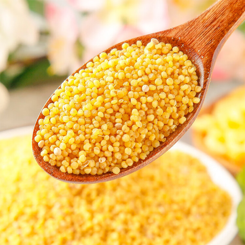 燕之坊黄小米颗粒均匀晶莹透明质纯味正香软可口金黄清香475g高清大图