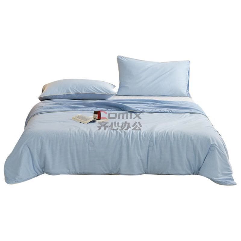 伊伊爱 BZ0LFS2301098 150*200cm 无印风凉感针织夏凉被 1 件/条 (单位:条) 无印风-海蓝_图片