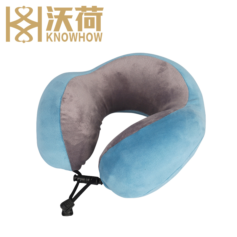 沃荷(KnowHow)泰国进口天然乳胶U型枕头护颈枕旅行汽车枕飞机枕颈枕U形护脖颈椎午睡
