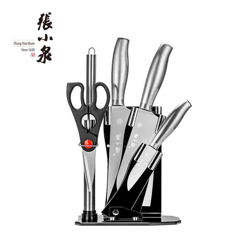 张小泉银睿系列精选刀具六件套 D40500100高清大图