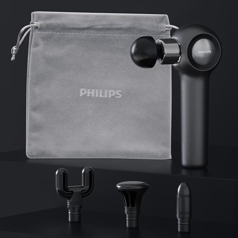 飞利浦(PHILIPS)PPM3201GDG/93深灰色小金刚Max12mm冲程/10kg推力四档调节15W筋膜枪/台高清大图