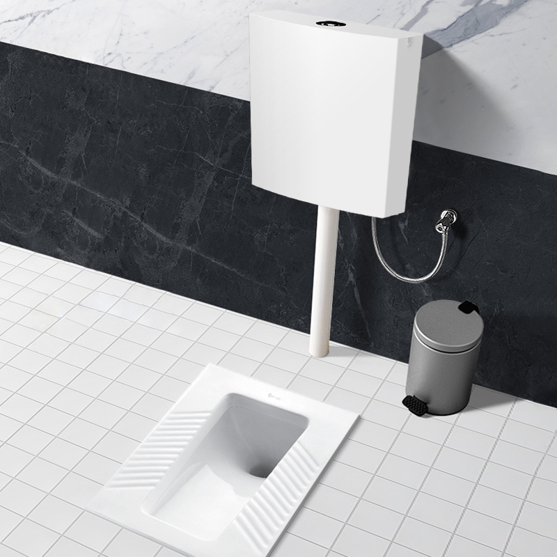 卫生间防臭蹲坑蹲厕陶瓷大便池家用堵臭整套洗手间卫生间蹲坐便器