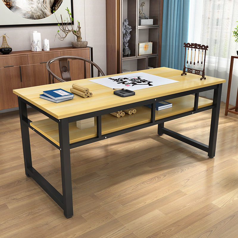 书法桌书画桌中式双层培训辅导班绘画课桌毛笔写字桌子书桌电脑桌