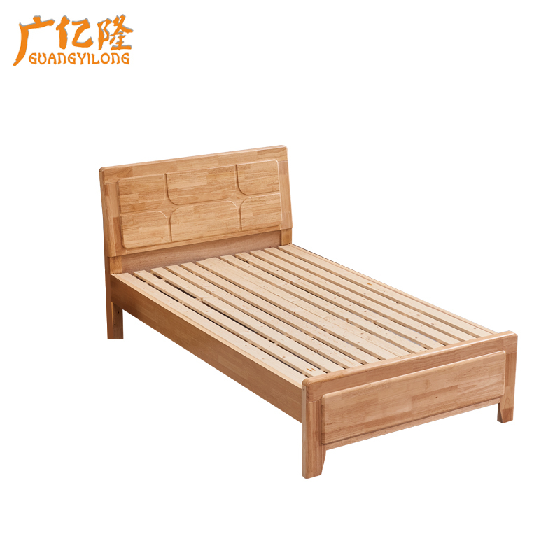 广亿隆实木床宿舍公寓木床颜色可选可定制高清大图