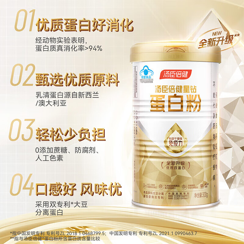 汤臣倍健金装蛋白粉运动健身礼盒送朋友礼物(300g*2) 10000587