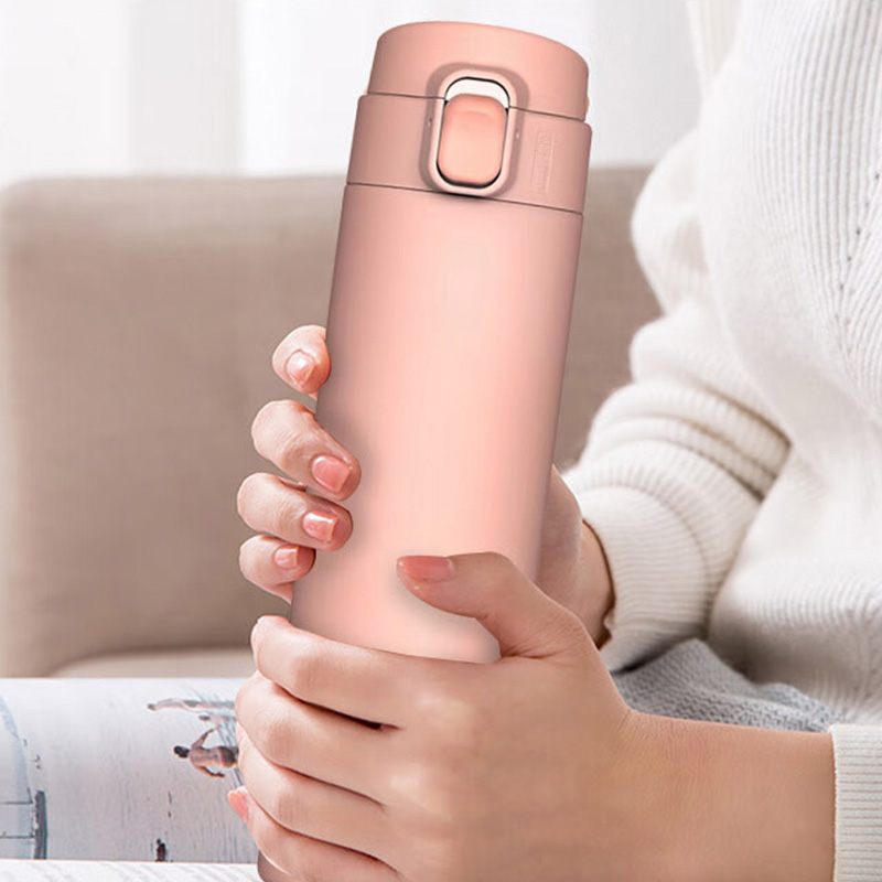 果兹保温杯450ml经久耐用悠彩弹跳款GZ-B33(颜色随机)高清大图