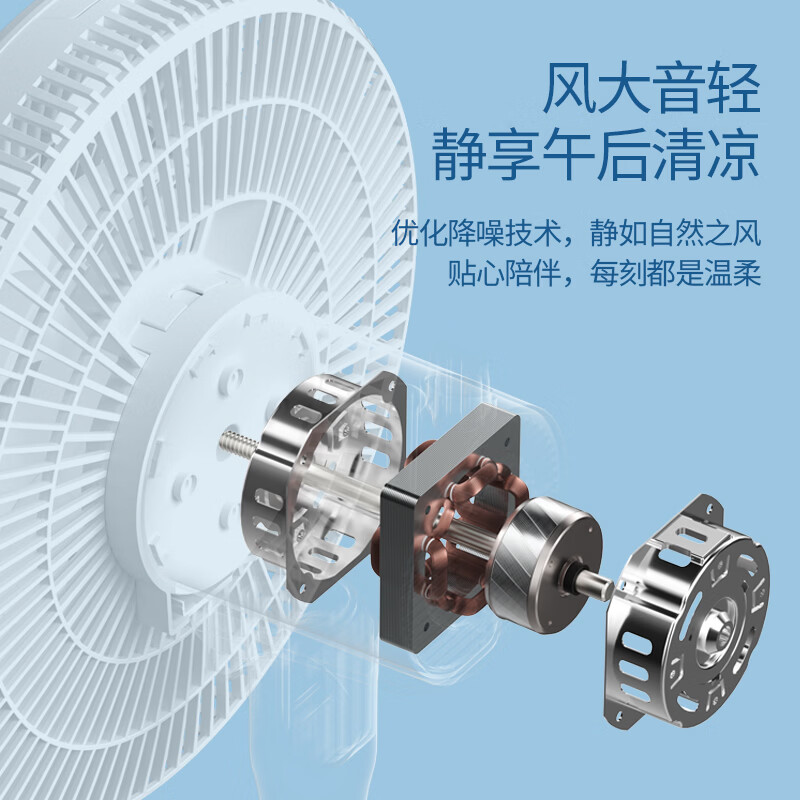 先锋(SINGFUN)电风扇家用柔风落地扇轻音立式台式桌面小型风扇大风量节能摇头电扇 遥控加高款 DLD-D15Pro高清大图