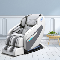 HYUNDAI智能按摩椅6130家用全身全自动太空豪华舱小型多功能电动沙发深V零重力颈椎肩腰揉捏按摩器高配灰色