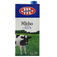 3件装| 妙可Mlekovita脱脂牛奶1L*12