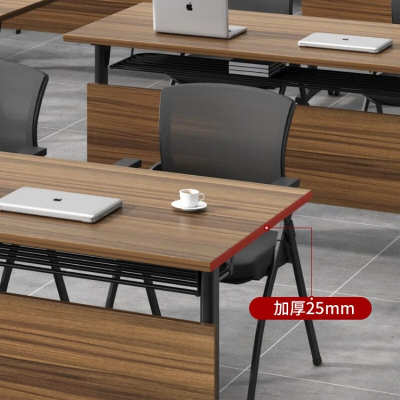 戴劲折叠桌培训桌办公桌可移动拼接会议桌双人长条桌1600*500*750高清大图