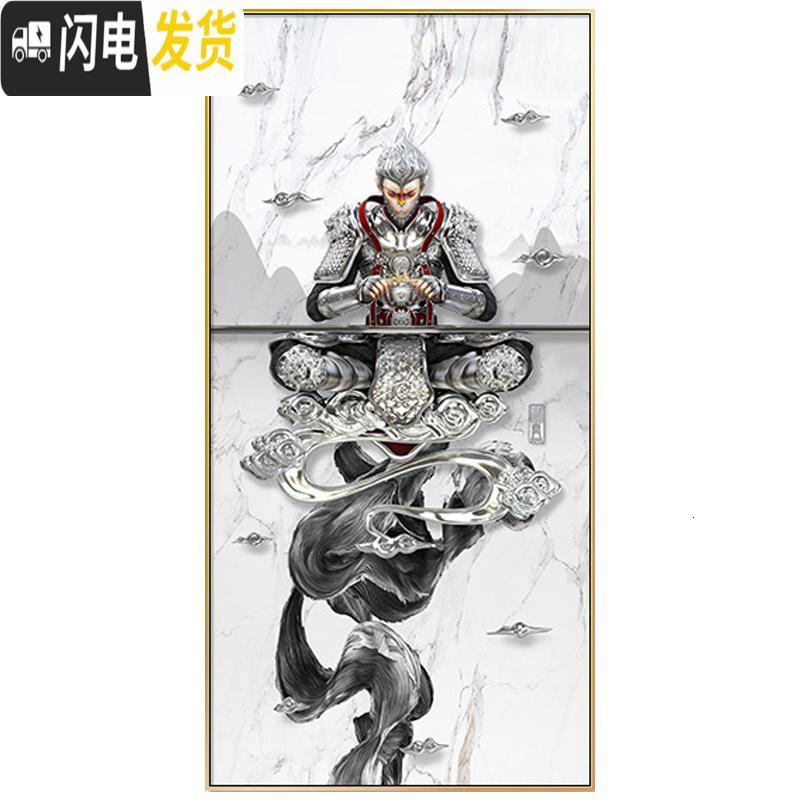 三维工匠5d钻石画满钻新款客厅斗战胜佛孙悟空竖版玄关砖石十 【满钻版A款】100x200厘米5D魔方圆钻【满钻全贴十字绣