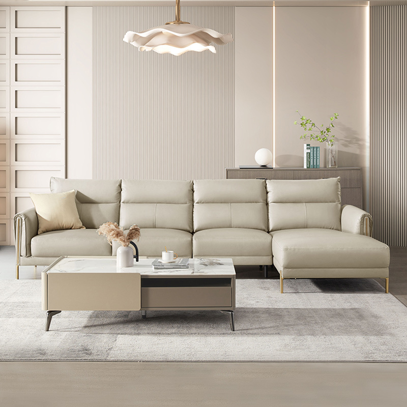 顾家家居客厅家居中小户型意式轻奢真皮沙发1131 天发货