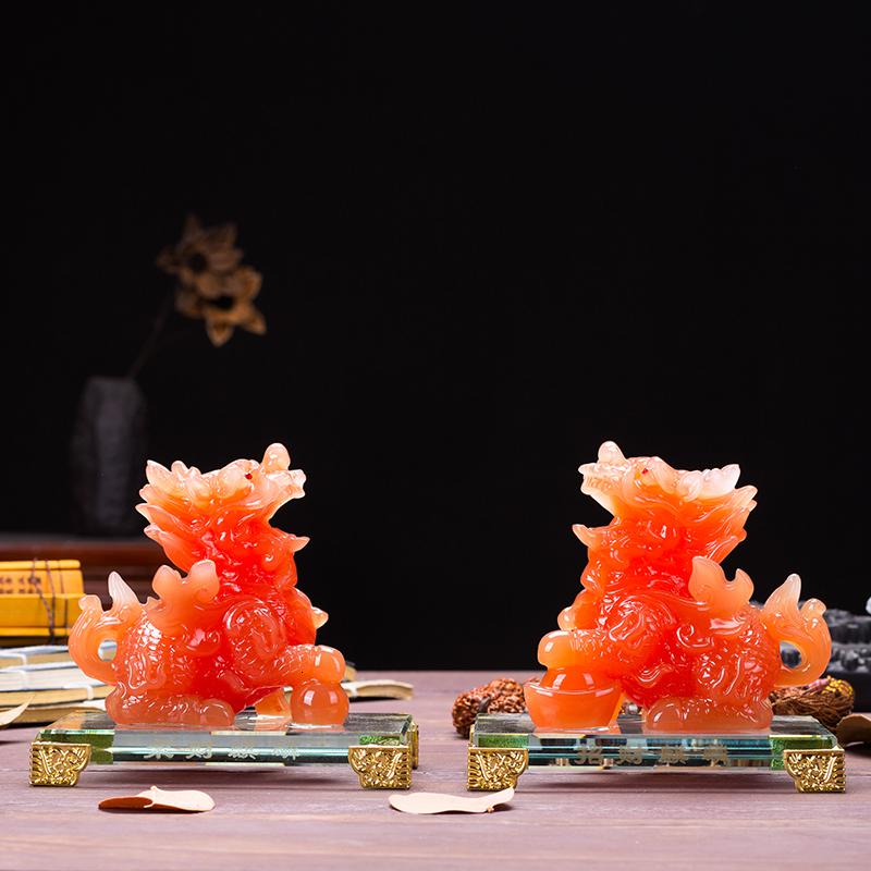 美帮汇摆件一对 家居客厅酒柜创意玄关办公室桌面新中式装饰品高清大图